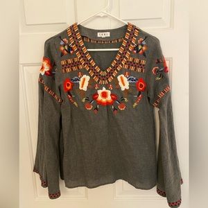 THML long sleeve floral top